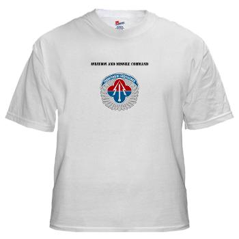 AAMC - A01 - 04 - Aviation and Missile Command with Text - White t-Shirt