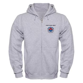 AAMC - A01 - 03 - Aviation and Missile Command with Text - Zip Hoodie
