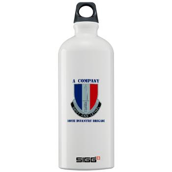 AC189IB - M01 - 03 - A Company - 189th Infantry Bde with Text - Sigg Water Bottle 1.0L