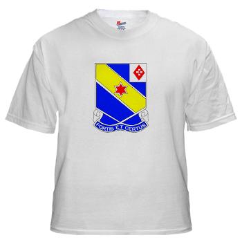 AC52IR - A01 - 04 - DUI - A Company - 52nd Infantry Regiment White T-Shirt