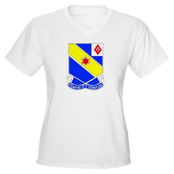 AC52IR - A01 - 04 - DUI - A Company - 52nd Infantry Regiment Women's V-Neck T-Shirt