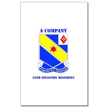 AC52IR - M01 - 02 - DUI - A Company - 52nd Infantry Regiment with Text Mini Poster Print