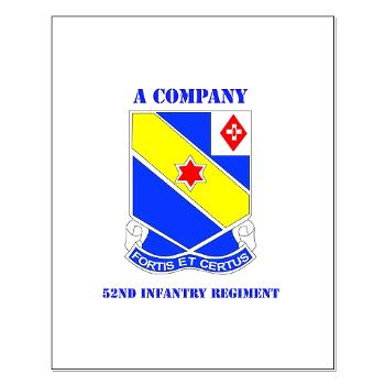 AC52IR - M01 - 02 - DUI - A Company - 52nd Infantry Regiment with Text Small Poster - Click Image to Close