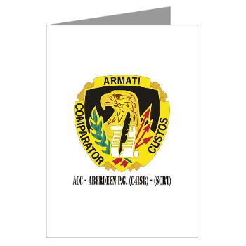 ACCAPG - M01 - 02 - DUI - ACC - Aberdeen P.G. (C4ISR) - (SCRT) with Text Greeting Cards (Pk of 10)