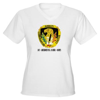 ACCAPG - A01 - 04 - DUI - ACC - Aberdeen P.G. (C4ISR) - (SCRT) with Text Women's V-Neck T-Shirt - Click Image to Close