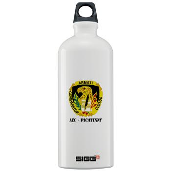 ACCP - M01 - 03 - DUI-ACC - Picatinny with Text Sigg Water Bottle 1.0L - Click Image to Close