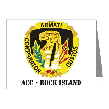 ACCRI - M01 - 02 - DUI - ACC - Rock Island with text - Note Cards (Pk of 20)