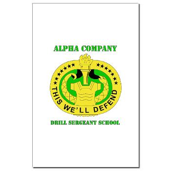 ACDSS - M01 - 02 - DUI - Alpha Co - Drill Sgt School with Text Mini Poster Print