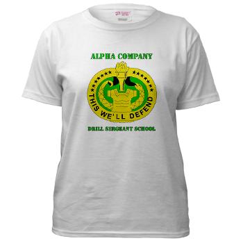ACDSS - A01 - 04 - DUI - Alpha Co - Drill Sgt School with Text Women's T-Shirt