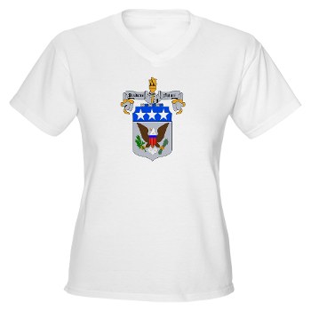 carlisle - A01 - 04 - DUI - Army War College Womens V-neck T-Shirt