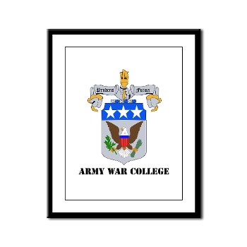 carlisle - M01 - 02 - DUI - Army War College with Text Framed Panel Print