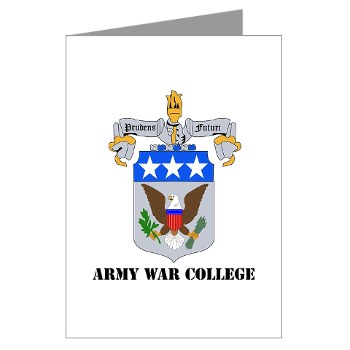 carlisle - M01 - 02 - DUI - Army War College with Text Greeting Cards (Pk of 10)