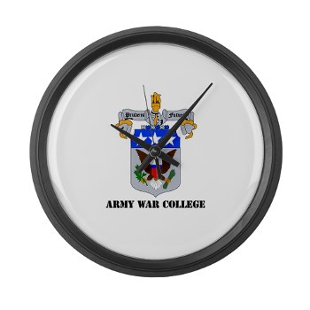 carlisle - M01 - 03 - DUI - Army War College with Text Large Wall Clock