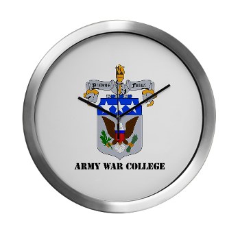 carlisle - M01 - 03 - DUI - Army War College with Text Modern Wall Clock - Click Image to Close