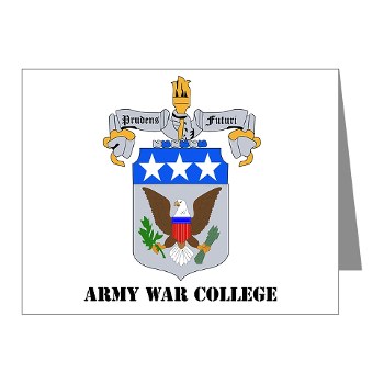 carlisle - M01 - 02 - DUI - Army War College with Text Note Cards (Pk of 20) - Click Image to Close