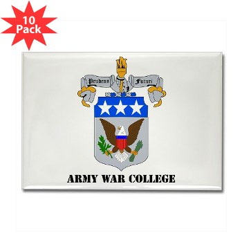 carlisle - M01 - 01 - DUI - Army War College with Text Rectangle Magnet (10 pack) - Click Image to Close
