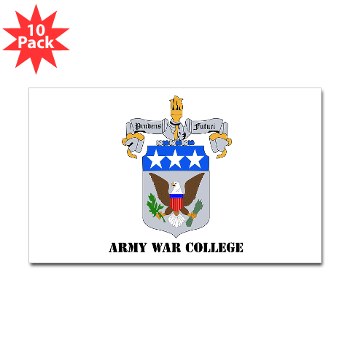 carlisle - M01 - 01 - DUI - Army War College with Text Sticker (Rectangle 10 pk)