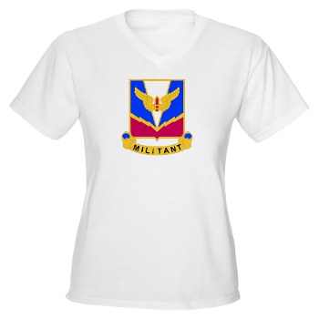 ADASchool - A01 - 04 - DUI - Air Defense Artillery Center/School Women's V-Neck T-Shirt