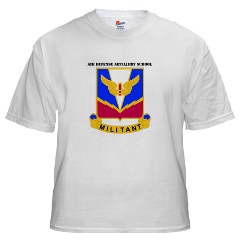ADASchool - A01 - 04 - DUI - Air Defense Artillery Center/School with Text White T-Shirt - Click Image to Close