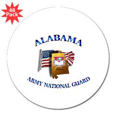 ALABAMAARNG - M01 - 01 - Alabama Army National Guard - 3" Lapel Sticker (48 pk)