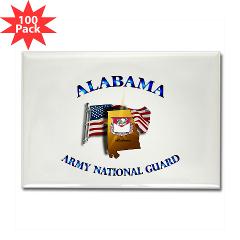 ALABAMAARNG - M01 - 01 - Alabama Army National Guard - Rectangle Magnet (100 pack)