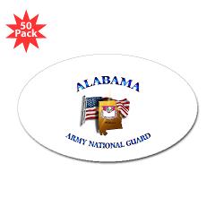 ALABAMAARNG - M01 - 01 - Alabama Army National Guard - Sticker (Oval 50 pk)