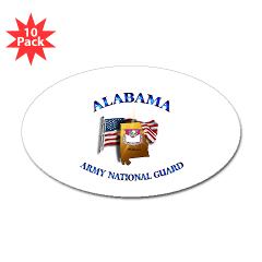 ALABAMAARNG - M01 - 01 - Alabama Army National Guard - Sticker (Oval 10 pk)