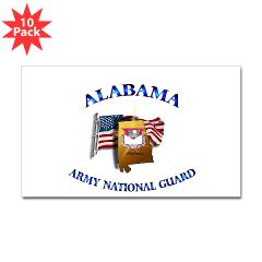 ALABAMAARNG - M01 - 01 - Alabama Army National Guard - Sticker (Rectangle 10 pk)