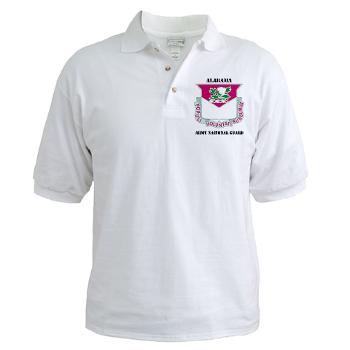 ALABAMAARNG - A01 - 04 - DUI - Alabama Army National Guard with text - Golf Shirt