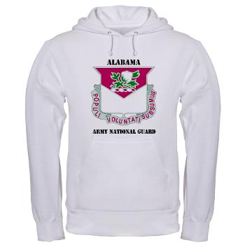 ALABAMAARNG - A01 - 03 - DUI - Alabama Army National Guard with text - Hooded Sweatshirt - Click Image to Close