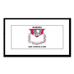 ALABAMAARNG - M01 - 02 - DUI - Alabama Army National Guard with text - Small Framed Print - Click Image to Close