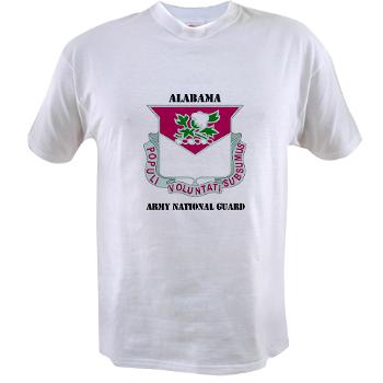 ALABAMAARNG - A01 - 04 - DUI - Alabama Army National Guard with text - Value T-shirt - Click Image to Close