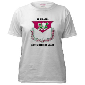 ALABAMAARNG - A01 - 04 - DUI - Alabama Army National Guard with text - Women's T-Shirt