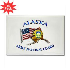 ALASKAARNG - M01 - 01 - DUI - Alaska National Guard Rectangle Magnet (10 pack) - Click Image to Close