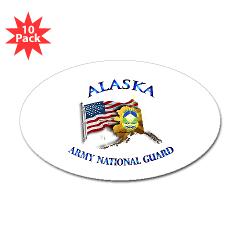 ALASKAARNG - M01 - 01 - DUI - Alaska National Guard Sticker (Oval 10 pk)