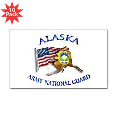 ALASKAARNG - M01 - 01 - DUI - Alaska National Guard Sticker (Rectangle 10 pk) - Click Image to Close