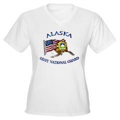 ALASKAARNG - A01 - 04 - DUI - Alaska National Guard Women's V-Neck T-Shirt - Click Image to Close