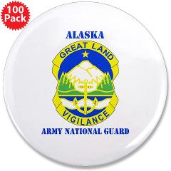 ALASKAARNG - M01 - 01 - DUI - Alaska National Guard with text 3.5" Button (100 pack)