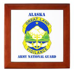 ALASKAARNG - M01 - 03 - DUI - Alaska National Guard with text Keepsake Box