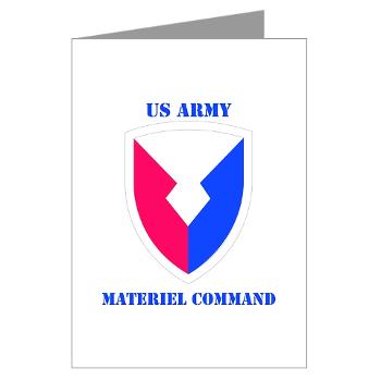 AMC - M01 - 02 - SSI - Army Materiel Command with Text - Greeting Cards (Pk of 10) - Click Image to Close