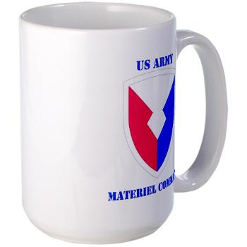 AMC - M01 - 03 - SSI - Army Materiel Command with Text - Large Mug
