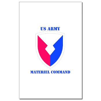 AMC - M01 - 02 - SSI - Army Materiel Command with Text - Mini Poster Print