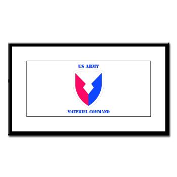 AMC - M01 - 02 - SSI - Army Materiel Command with Text - Small Framed Print