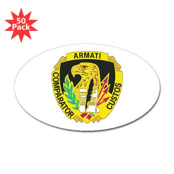 AMCUSACC - M01 - 01 - DUI - USA Contracting Command - Sticker (Oval 50 pk)