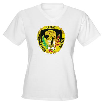 AMCUSACC - A01 - 04 - DUI - USA Contracting Command - Women's V-Neck T-Shirt