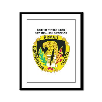 AMCUSACC - M01 - 02 - DUI - USA Contracting Command with text - Framed Panel Print - Click Image to Close