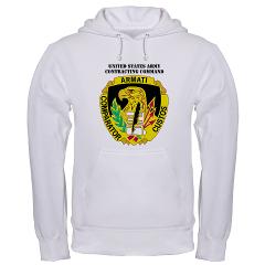 AMCUSACC - A01 - 03 - DUI - USA Contracting Command with text - Hooded Sweatshirt - Click Image to Close