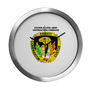 AMCUSACC - M01 - 03 - DUI - USA Contracting Command with text - Modern Wall Clock