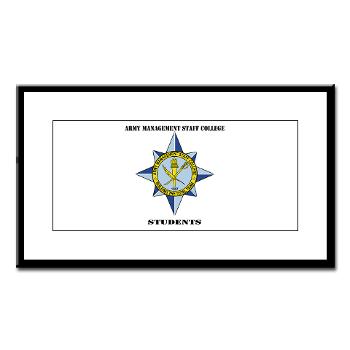 AMSCC - M01 - 02 - DUI - Army Management Staff College Students with Text - Small Framed Print