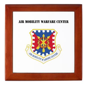 AMWC - M01 - 03 - Air Mobility Warfare Center with Text - Keepsake Box